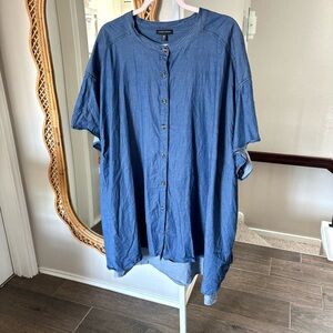 Universal Standard / Denim Button Down Dress